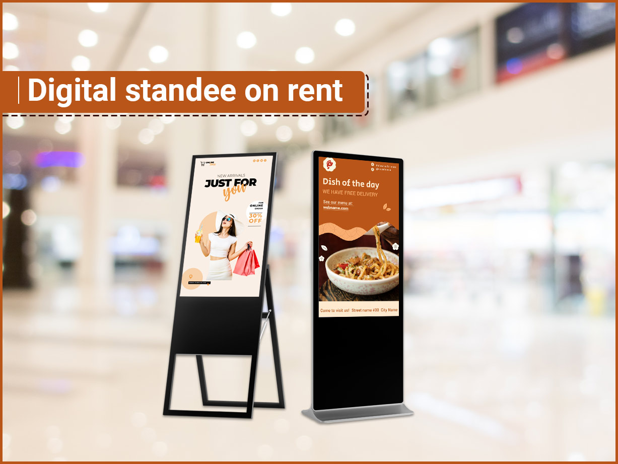 Digital-standee-on-rent