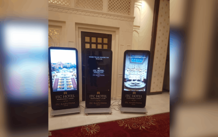 Digital Standee for Luxury Hotels