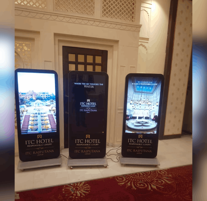 Digital Standee for Luxury Hotels