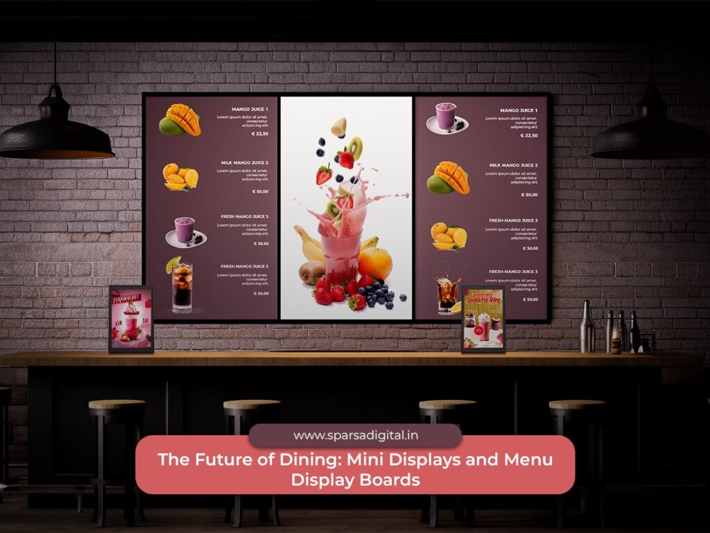 Ffea Display Boards The Future of Dining: Mini Displays and Menu Display Boards - Sparsa ...