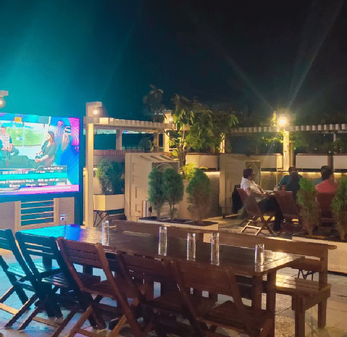 LED Video Wall at Cafe