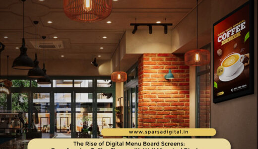 The Rise of Digital Menu Board Screens Transforming Coffee Shops with Wall Mounted Displays