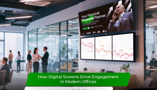 How Digital Screens Drive Engagement in Modern Offices